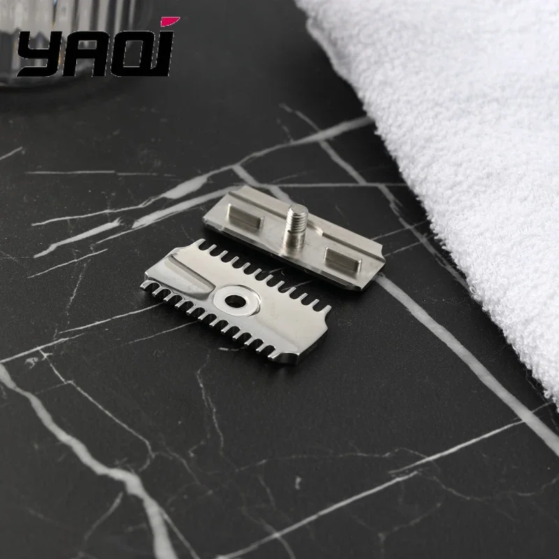 YAQI Vostok 70OC Kepala Pisau Cukur Pengaman Dipoles 316 Sisir Ganda Baja Tahan Karat 0.7Mm Celah Pisau untuk Pengalaman Mencukur yang Halus