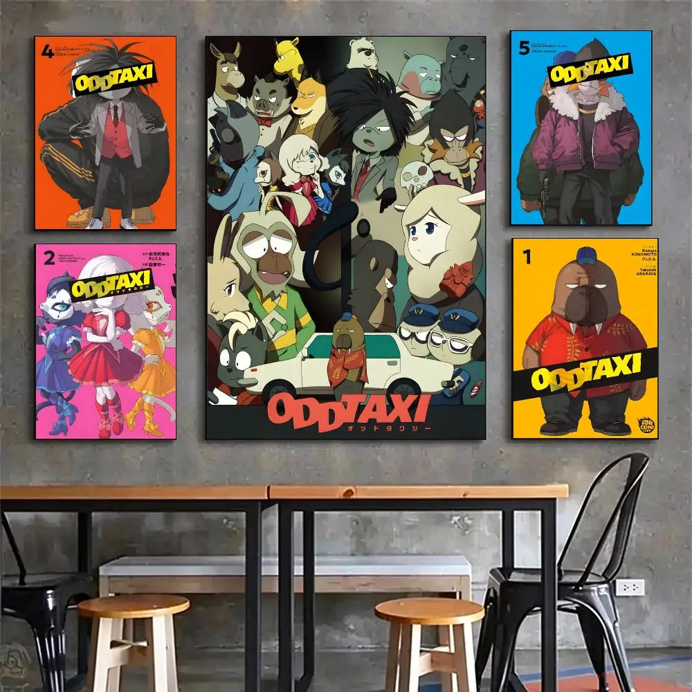 anime Odd Taxi New Arrival Popular Art Print Poster HD Wall Art Sofa Home Decor Gift For Fans