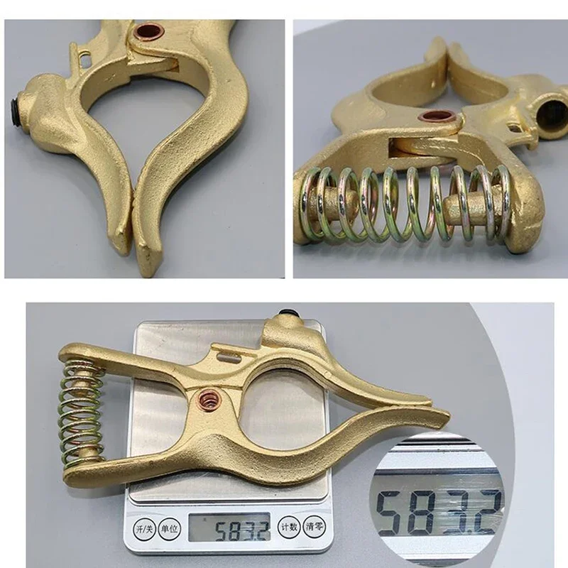 الثقيلة 500-Amp T-نمط الأرض المشبك كامل النحاس لحام الأرض المشبك مع الربيع ل MMA MIG ماكينة لحام بغاز التنجستين الخامل