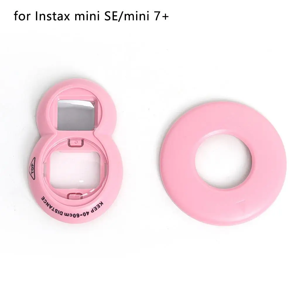 For Instax Mini SE Selfie Filters Colorful Photography Supply Assist Circle Lens Accessory For Fujifilm Instax Mini SE/mini 7+