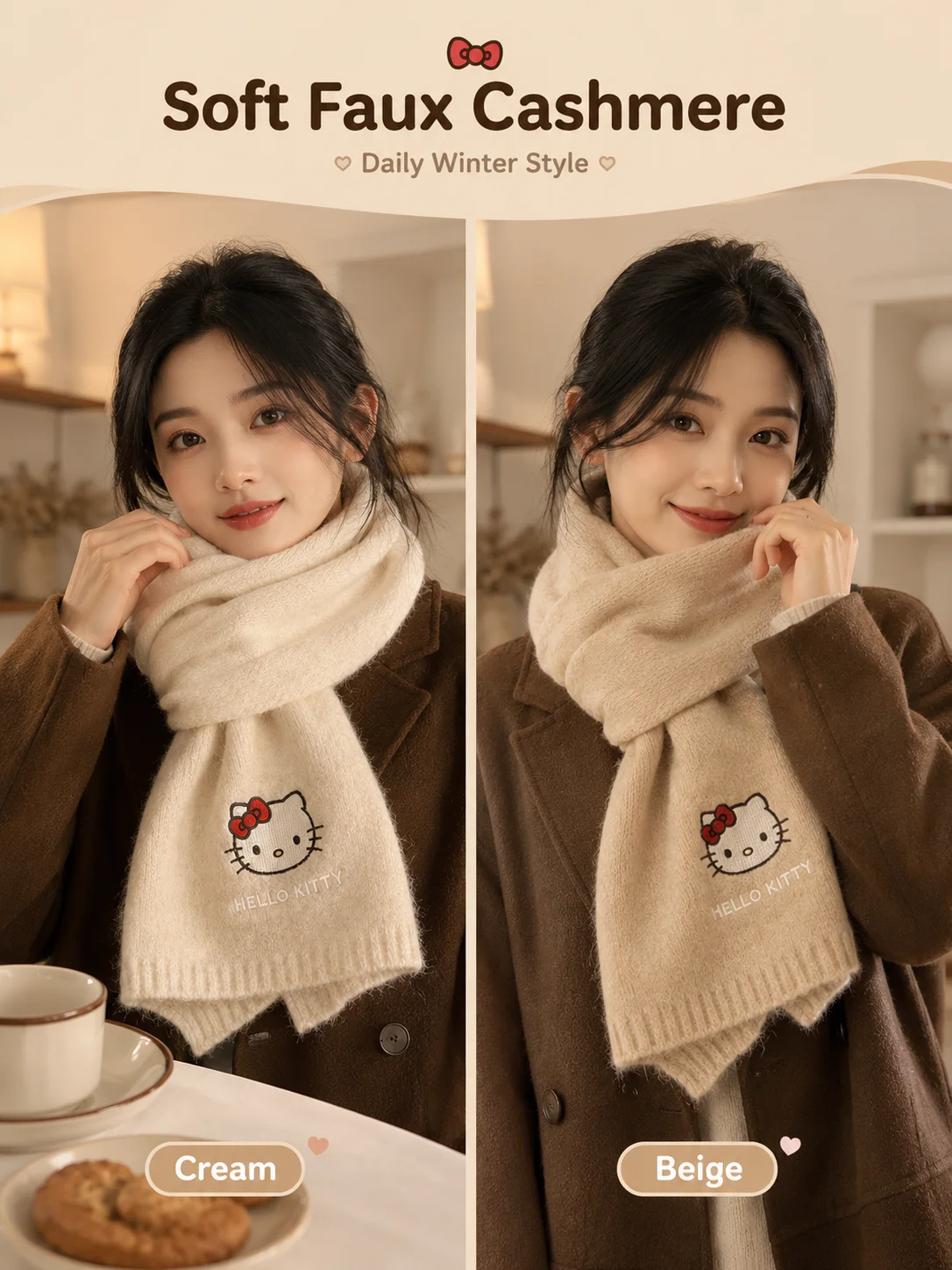 وشاح محبوك ناعم جديد وعصري من  - مراجعة Winter Clothing Japan وسعره