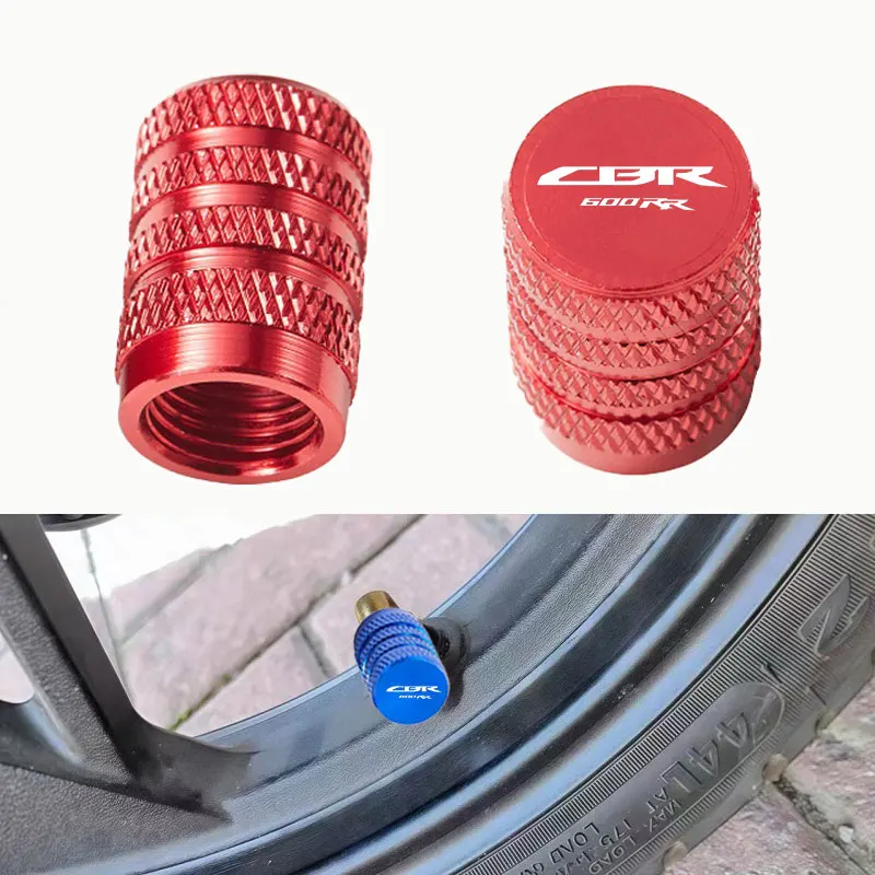 

2Pcs Motorcycle Accessories Tire Valve Air Port Stem Cover Caps For CBR600RR 04-16 CBR1000RR 04-07 CBR 600RR 1000RR