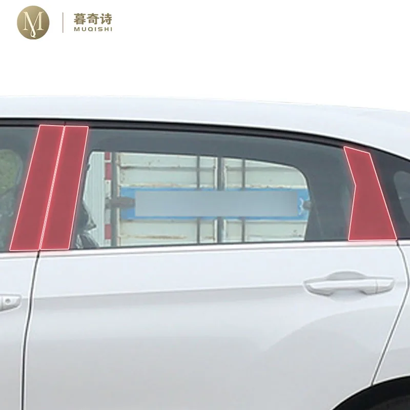 

pre cut car B/C pillar anti scratch PPF/TPU protective film transparent/carbon fiber sticker For Honda UR-V 2020-2024