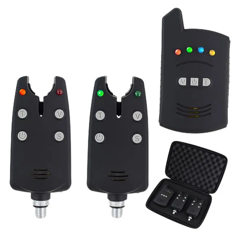 Wireless Fishing Bite Alarm Fishing Bite Indicators Kits Fishing LED Alarm Alert Carp Fishing Alarm Set Night Fishing Supples