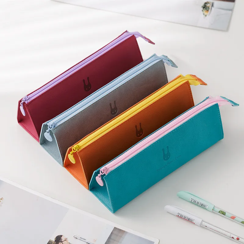 

Leather Minimalist Pencil Case, Pencil Case for Girls, Pencil Case for Japanese Middle and High School Students