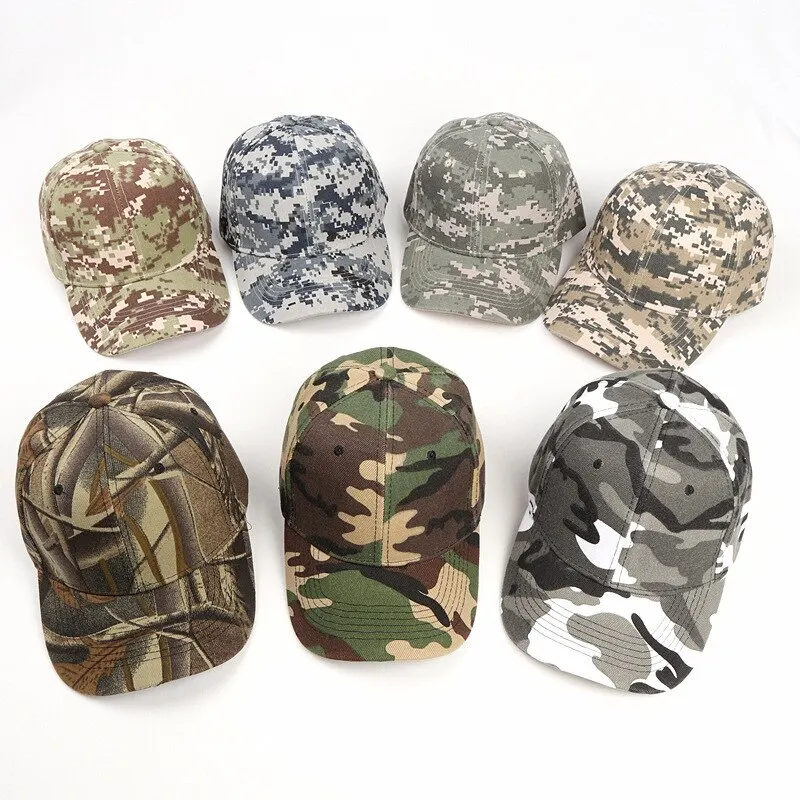 Baseball Cap Men\'S Sun Hat Fishing Collegilate Cap Outdoor Cs Camouflage Sun Hat Military Training Sports Team Building Middle-A