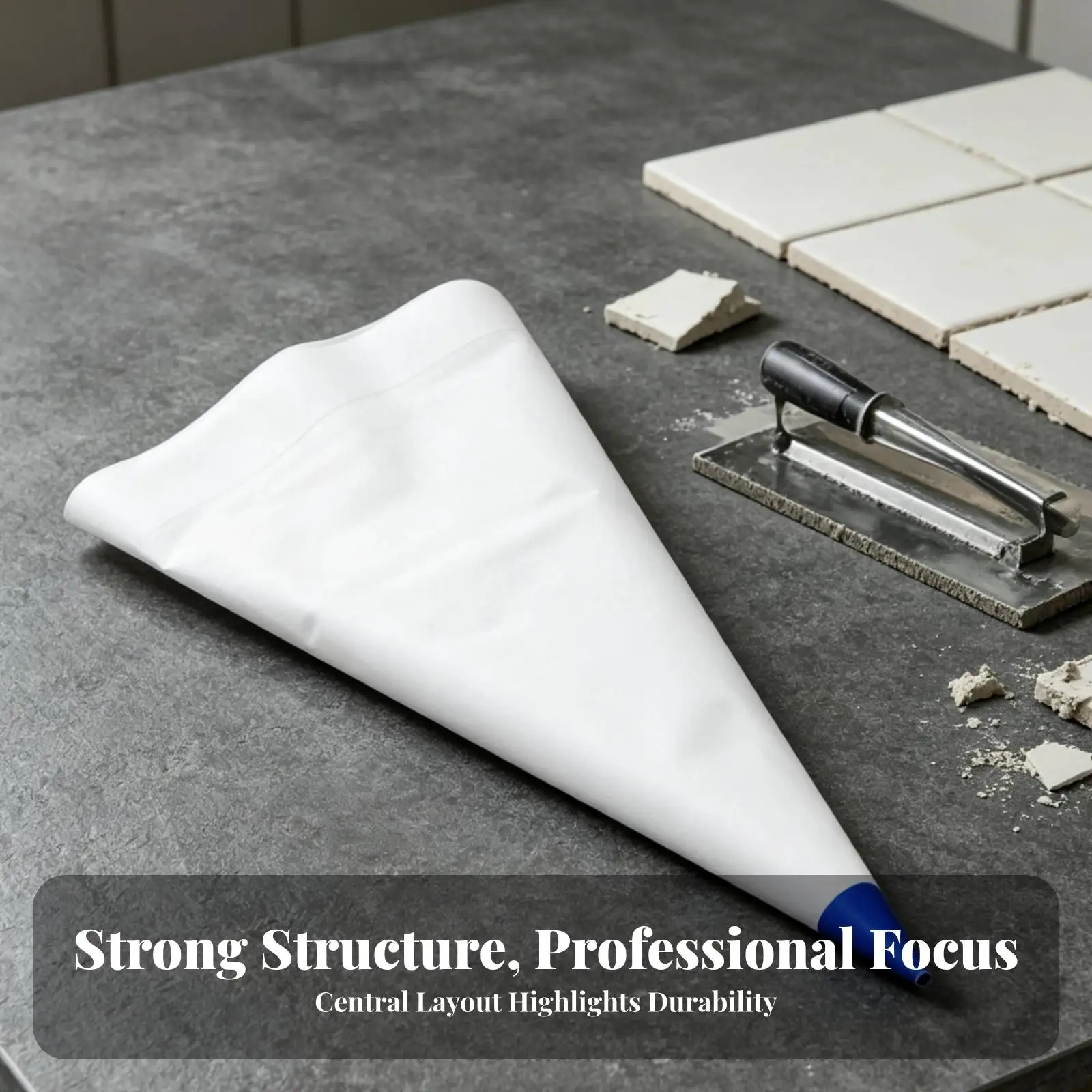 Plastic Grout Pouch for Mortar Dispensing Manual Squeeze Bag for Small Joint Filling and Wall Repair Jobs