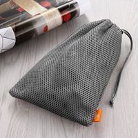 New Multi-Functional Drawstring Storage Bag Nylon Drawstring Pocket Pouch Bag Mesh Earphone Box Data Cable Charger