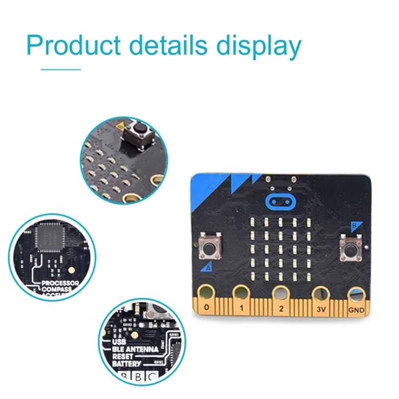 Placa de desarrollo Placa de microordenador para Matrix:Bit Placa de desarrollo BBC Micro:Bit Robot Teen Python programación gráfica