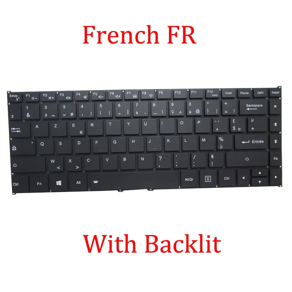 DOK-V6307A English US Keyboard D0K-V6307A French FR Thailand TI Black New