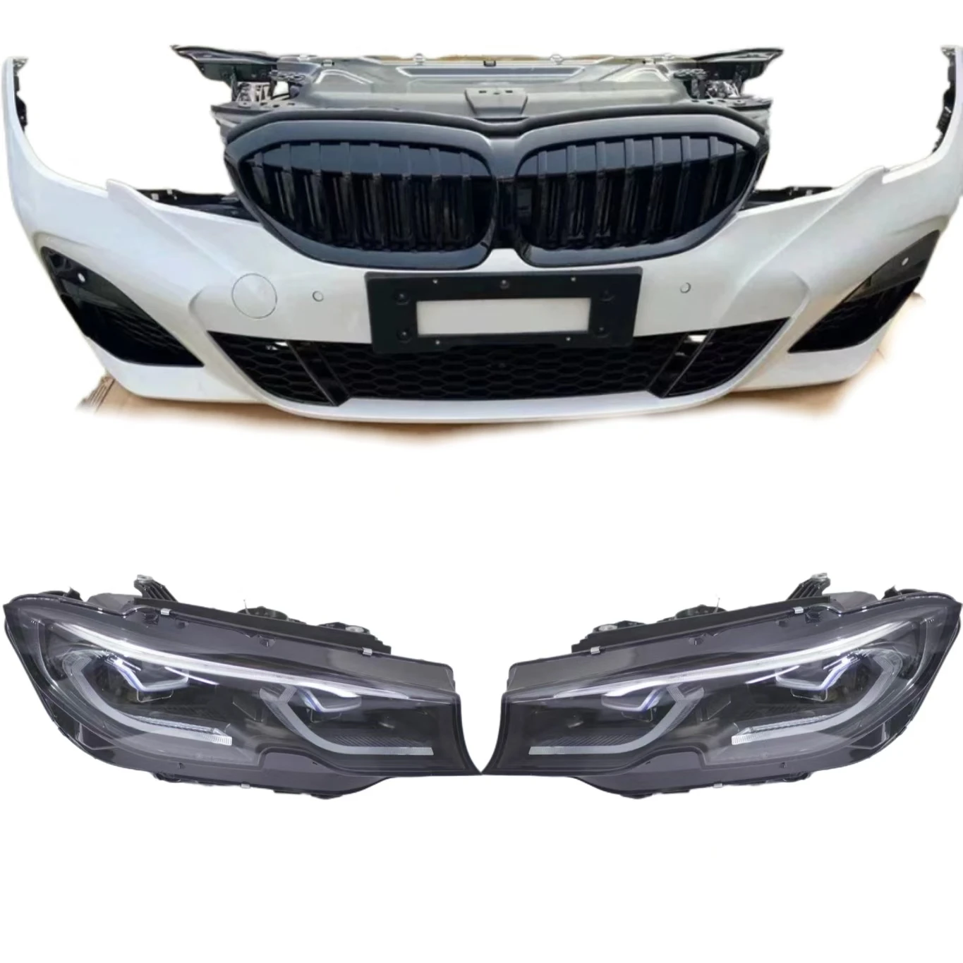 

Tom AutoOriginal Used Front Bumper Assembly And Car Headlight ForG20 G28 2020-2022 Quality Accessory With Headlight Grille
