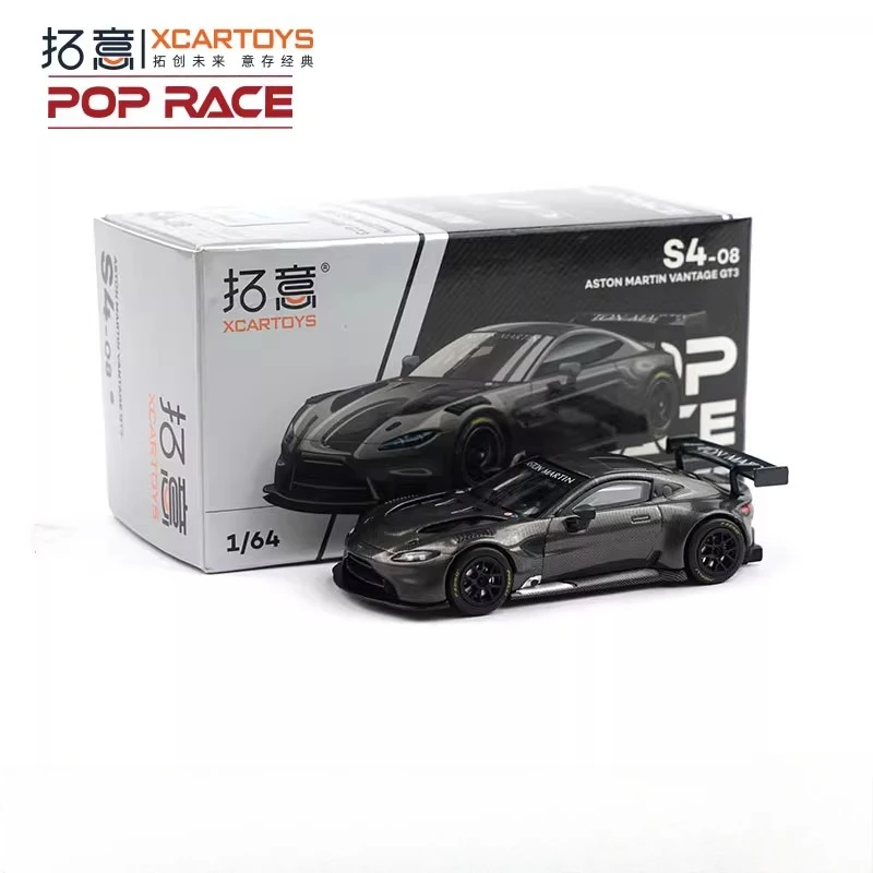 

Литой под давлением масштаб 1/64 Aston Martin GT3, модель автомобиля из сплава, Коллекционная игрушка, подарок, сувенир, украшение для дисплея