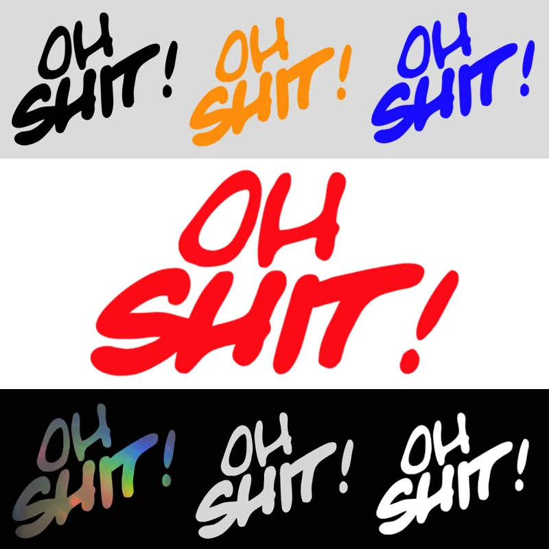 1PC Funny Letters Motorcycle Stickers Waterproof for Motorbike Fuel Tank Helmet Fairing Electric Scooter DIY Vinyl Decals