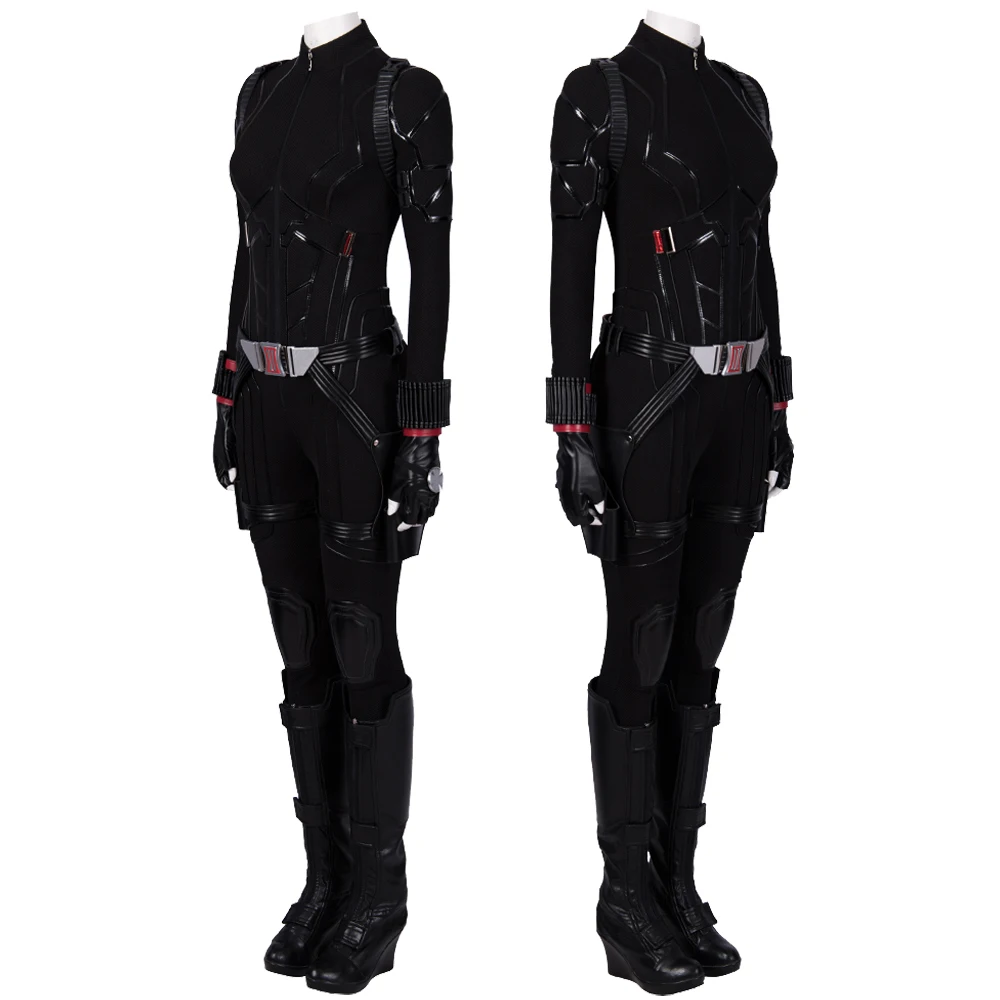 Endgame Natasha Romanoff Cosplay Costume Halloween Carnival Fancy Widow Jumpsuit Women Battle Outfit With Accessories