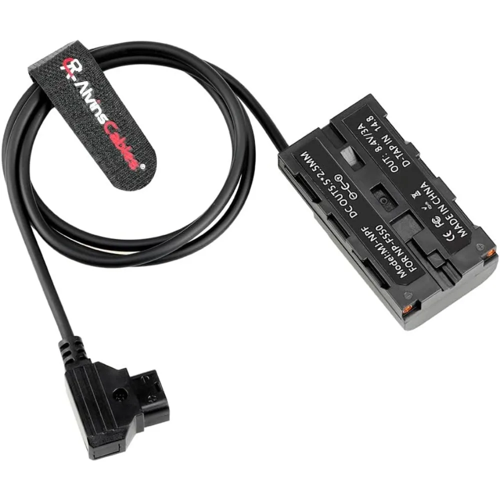 

Alvin's Cables D-tap to NP-F Dummy Battery Power Cable for Atomos Ninja| SmallHD| Feelworld Monitor, with DC D-tap Port