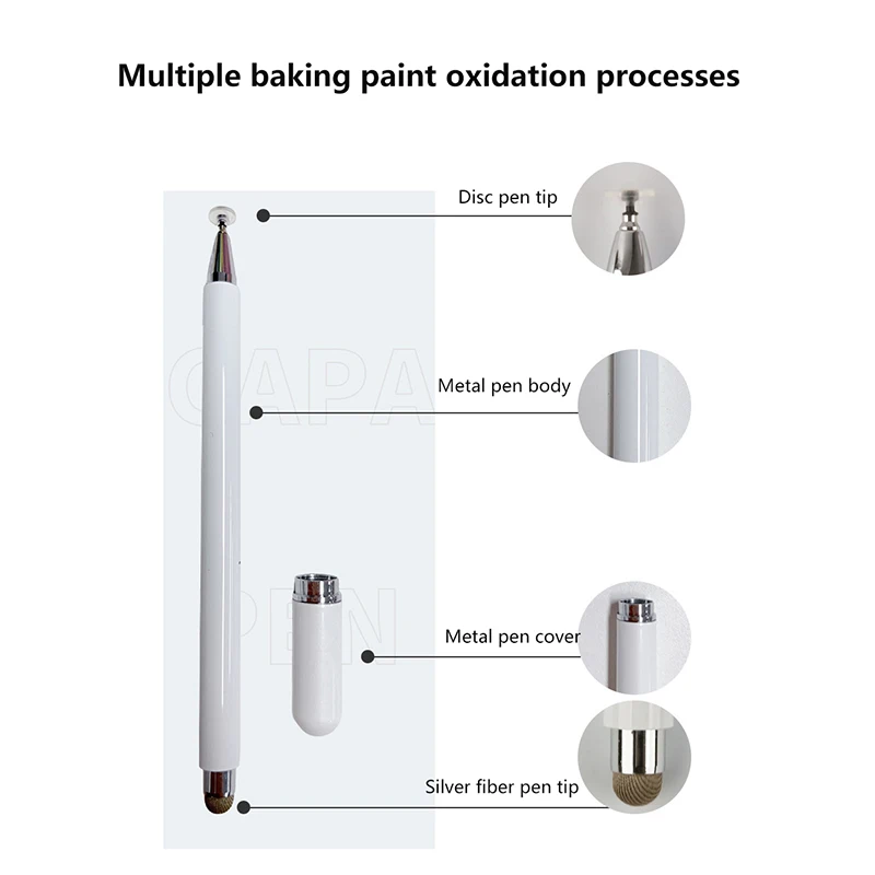 Mobile phone tablet computer capacitive pen screen stylus writing learning office game magnetic two in one