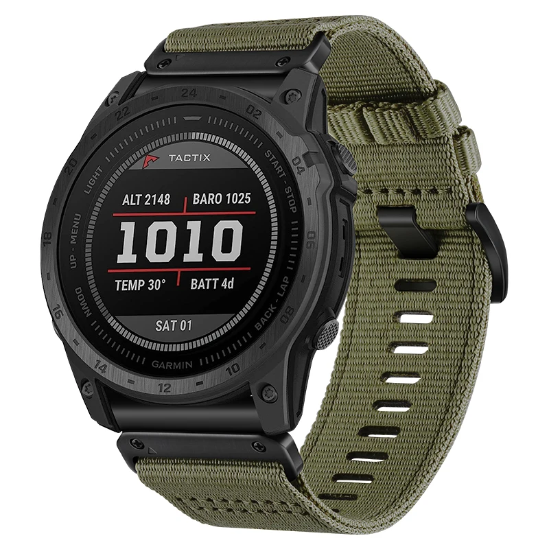 22mm 26mm Watch Band For Garmin Fenix 8 Pro E 47mm 51mm/6 6X 7 7X Solar/Epix/Tactix 8 7/quatix/Instinct 3 Canvas Strap Bracelet