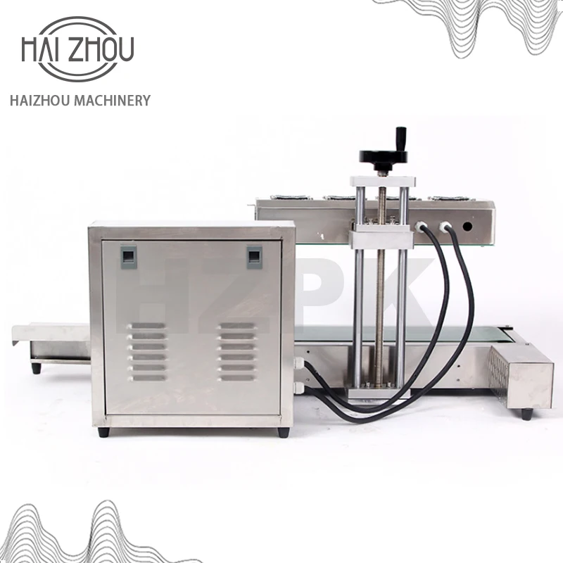 HAIZHOU Automatic Stainless Steel Continuous Aluminum Foil Plastic Glass Bottle Sealing Machine Tabletop Sealer 20-80mm