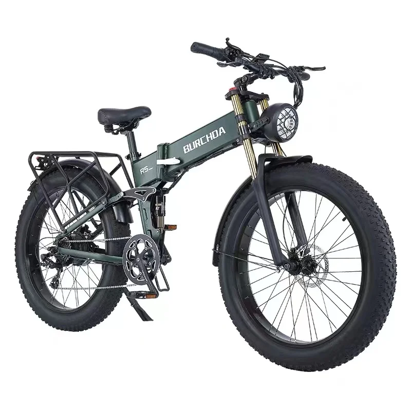 26 inch folding electric fat tire off-road mountain bike custom