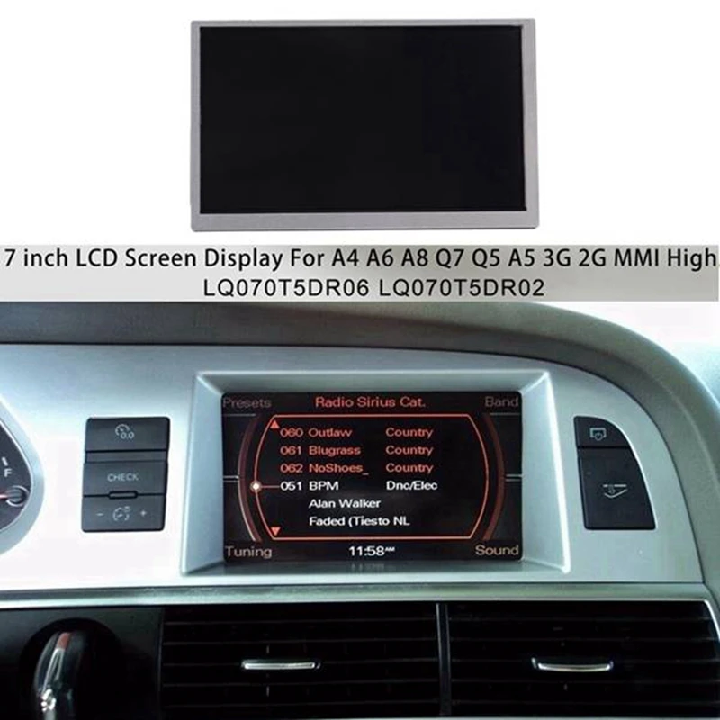 LQ070T5DR06 Multimedia MMI Interface Monitor GPS LCD Display Screen New Arrivals in Stock