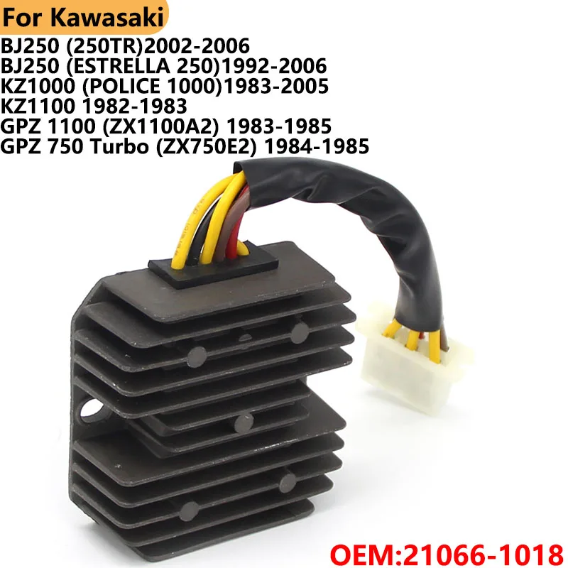 

Motorcycle Voltage Regulator Rectifier for Kawasaki BJ250A BJ250C GPZ 1100 KZT10B ZXT10A Z 400 J KZ400J Z 550 B KZ550B KZ550C