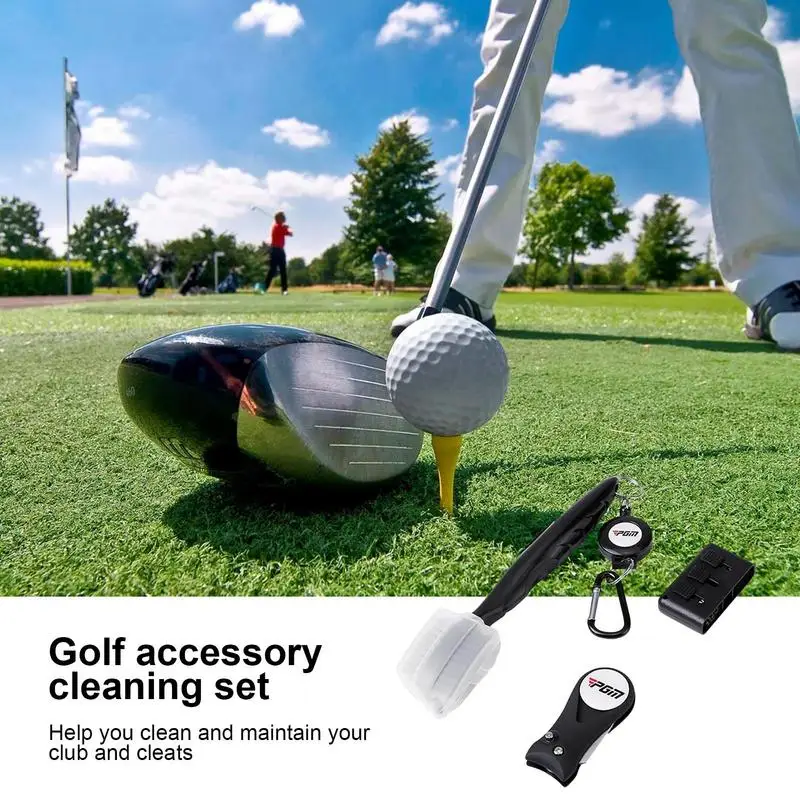 

Golf Equipment And Accessories Practical Portable Golfing Set Divot Repair Tool Club Cleaning Brush For Women Husband Men
