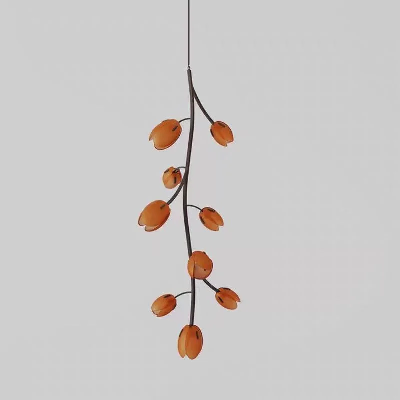 

2025 new ceiling chandelier, adjustable height, blue glass, metal lustre, suitable for dining room and bar decoration