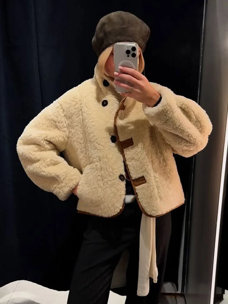 

HH женские осенние повседневные свободные двусторонние пальто однотонные однобортные женские модные куртки с воротником-стойкой и карманами