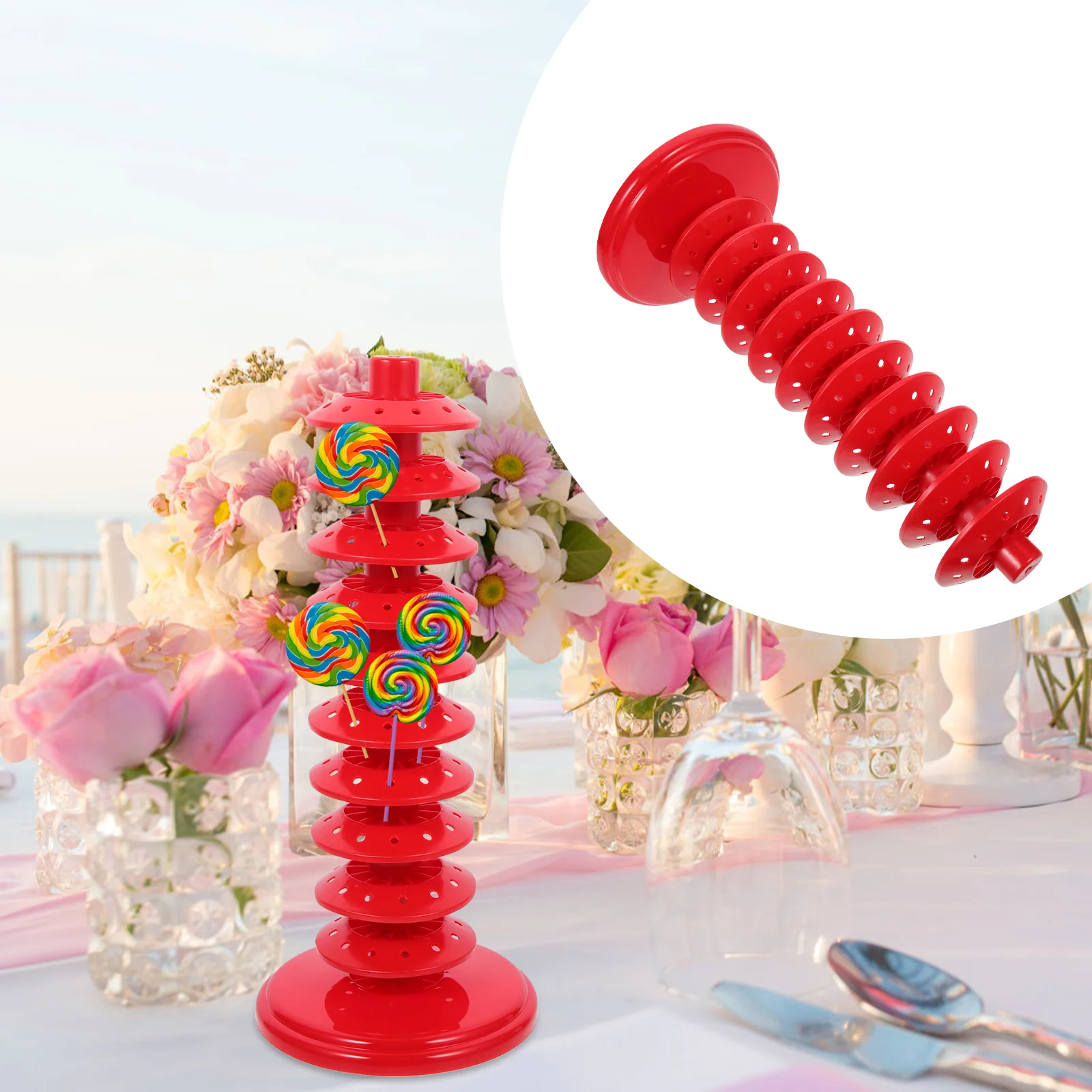 Lollipop Holder Reusable Base Party Ornament Display Stand for Show Rack Tiered Favors Tree Candy