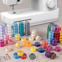 10/20pcs Bobbins Sewing Thread Prewound Sewing Bobbins Polyester Sewing Threads Compatible for Brother/Singer/Babylock/Janome