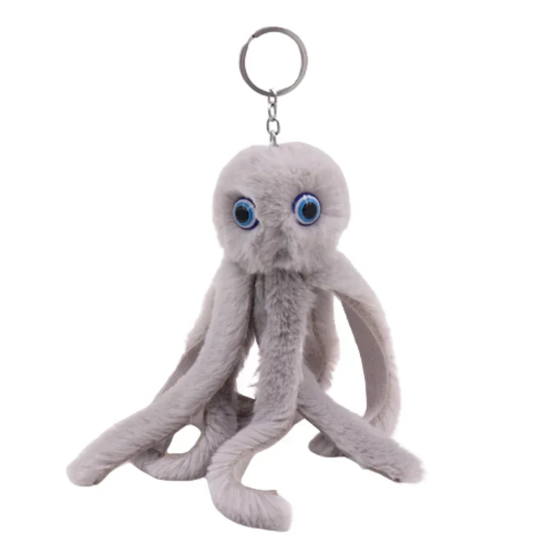 Cute Octopus Plush Toy Key Chain Stuffed Animals Doll Kawaii Keychain Women Bag Car Plush Keyring Pendant Accessories Girls Gift