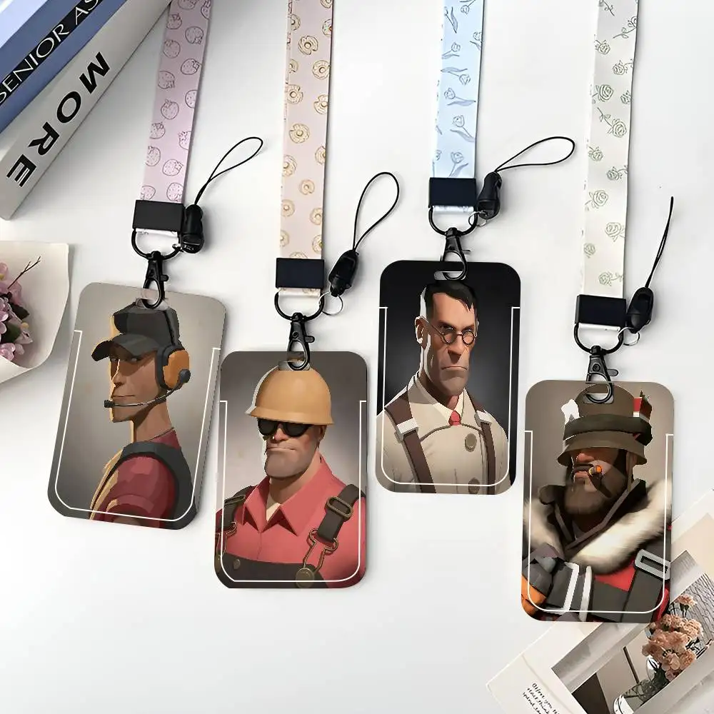 

Защитный чехол для ID-карт F-Fortress 2 Spy Soldier Sniper TF2: для школьных, пропускных, проездных и карт питания, с функцией легкого выталкивания