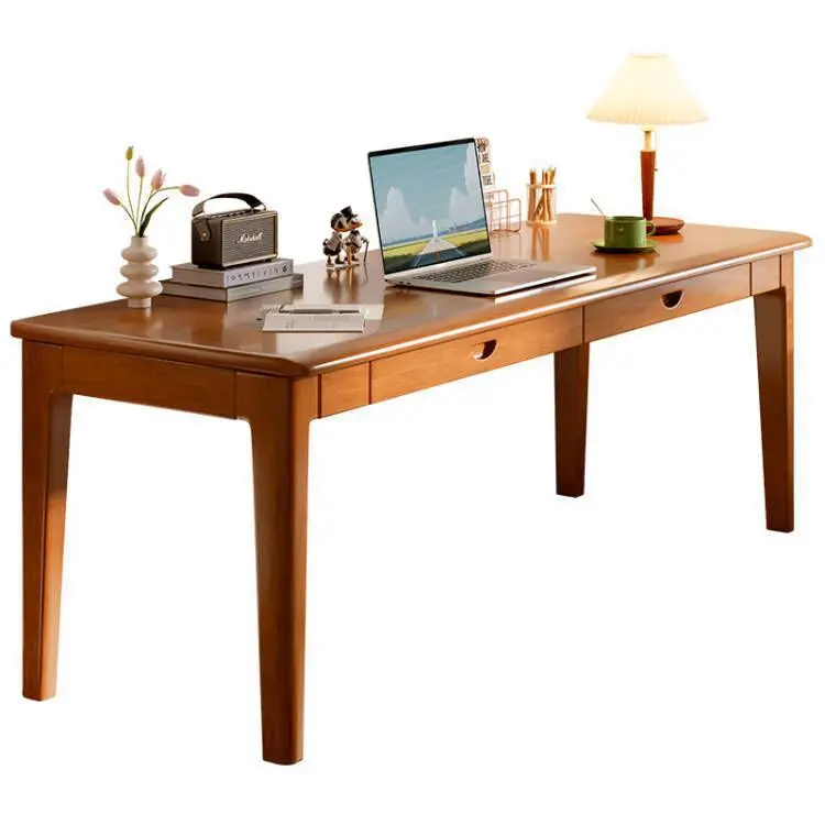Solid wood bed side table width 40/45cm household computer desk office small apartment bedroom student writing table long table