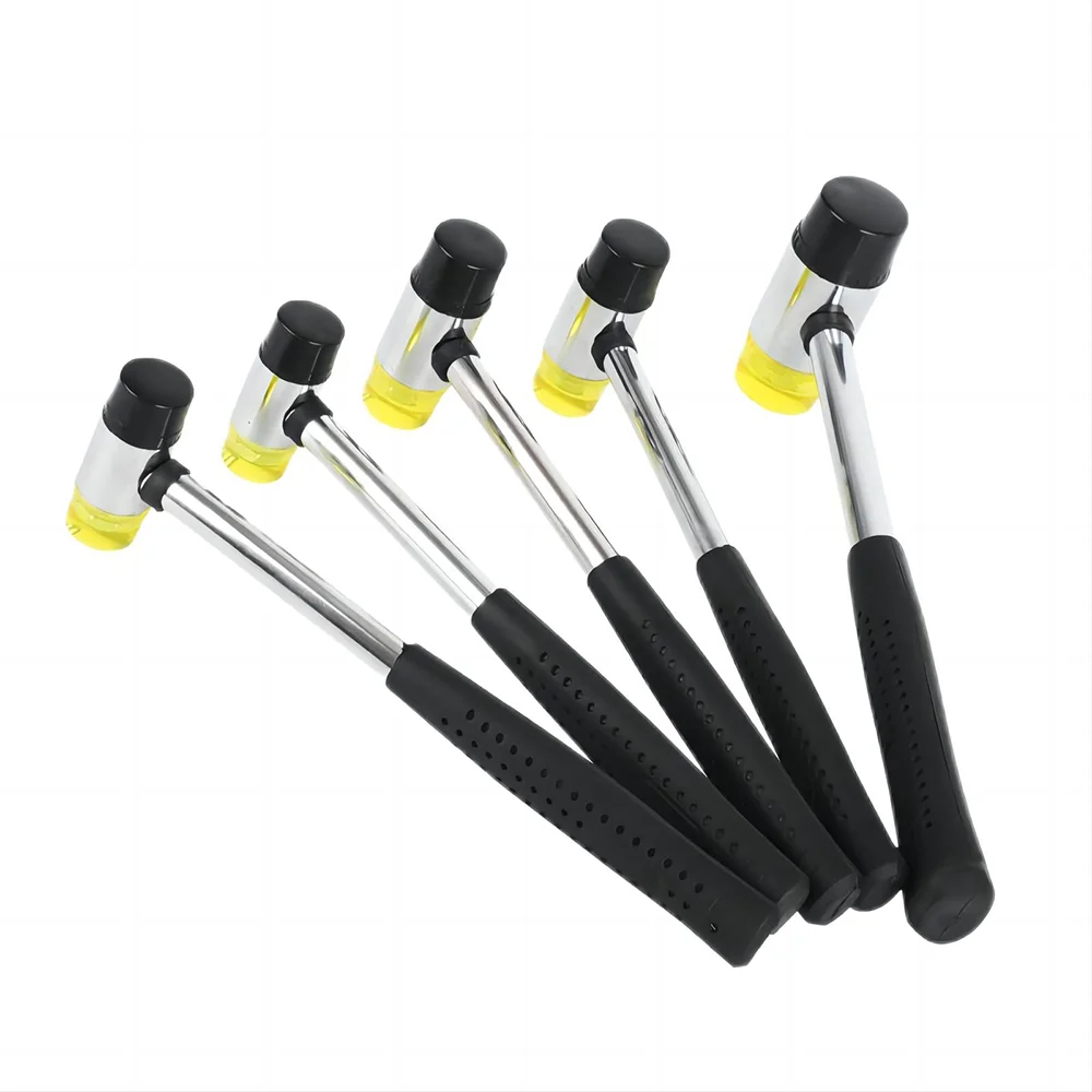 Round-headed Elastic Rubber Hammer Household Multifunctional Detachable Double-ended Woodworking Tile Tool Hammer