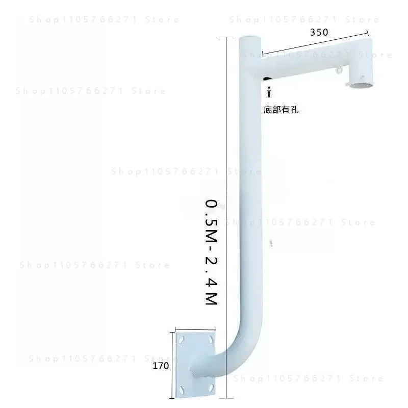 L-shaped wall bracket Side-bound wall-mounted monitoring bracket Pole column