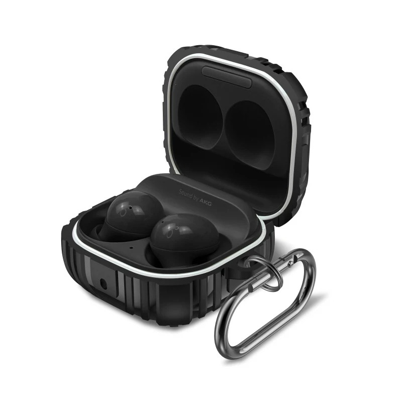 لينة غطاء من البولي يوريثان لبراعم سامسونج غالاكسي ، وحالة صدمات للبراعم 2 برو لايف FE براعم برو Buds2 الطنانة 2Pro