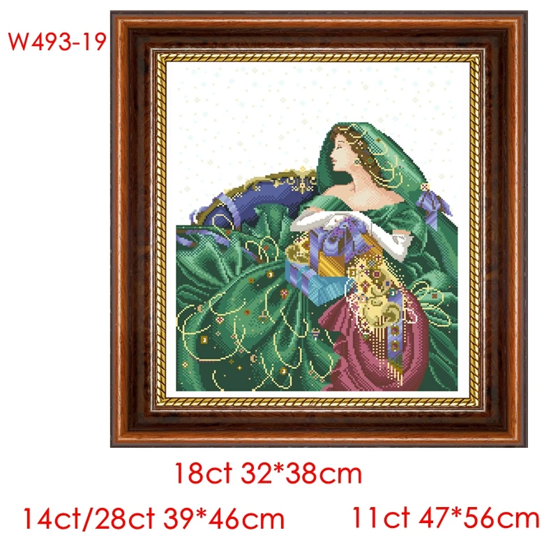 Cross Stitch Kit Bead Edition Fairy Gift 28ct 18ct 14ct 11ct can be Customized Printed Cloth hand Embroidery Material Pack