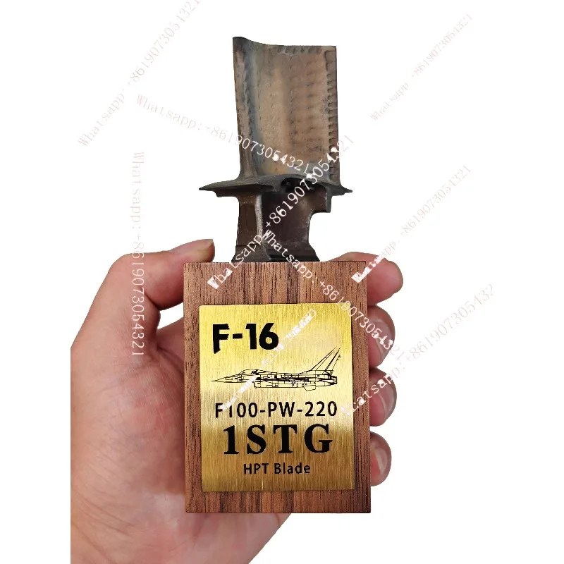 

F16 fighter jet engine first-stage turbine nickel-based single crystal, ornament collection, decommissioning machine dismantling