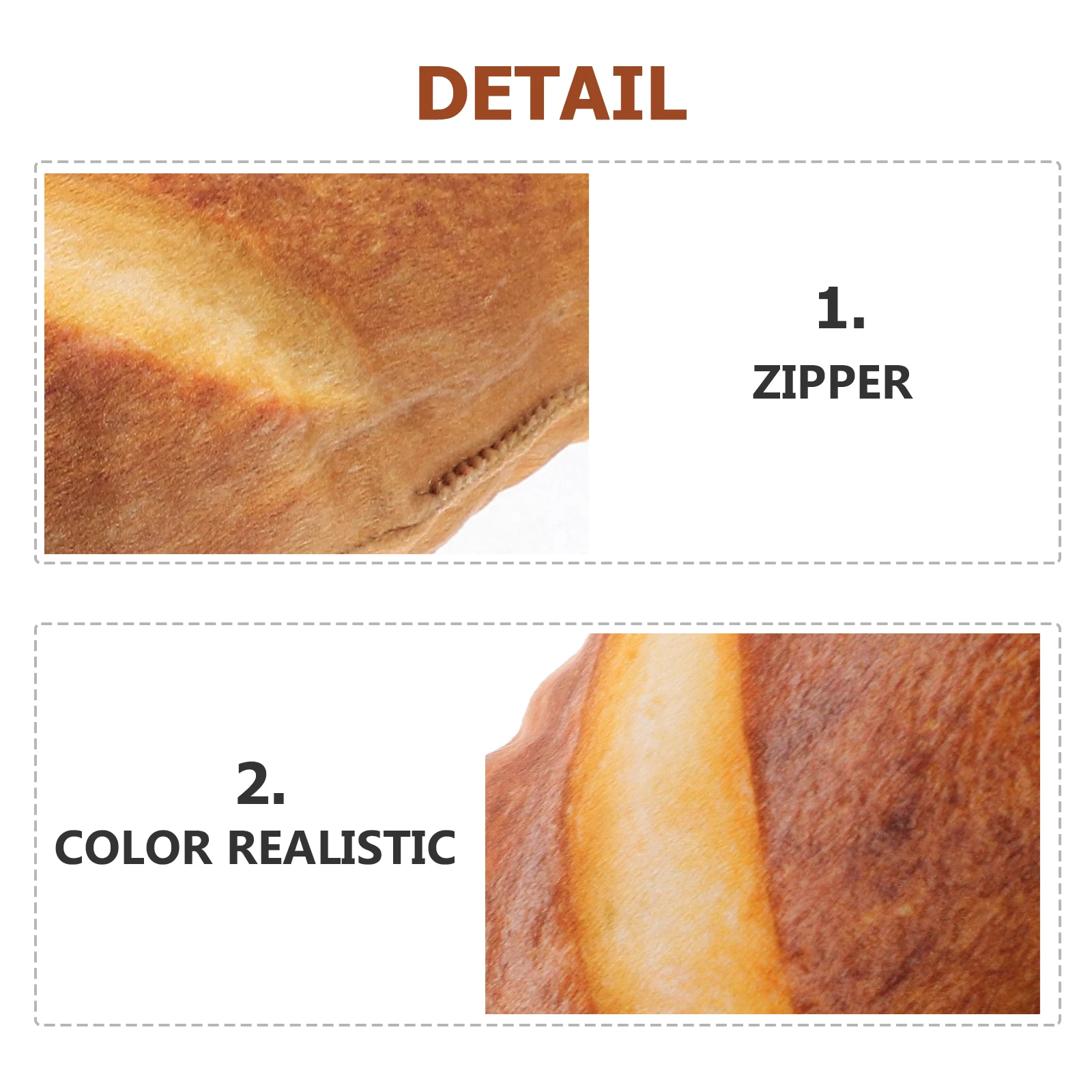 

Simulation Bread Pillow Butter Design Washable Cotton Filled French Bread Cushion For Home Decor Lumbar Sofa Pillow Stuffed