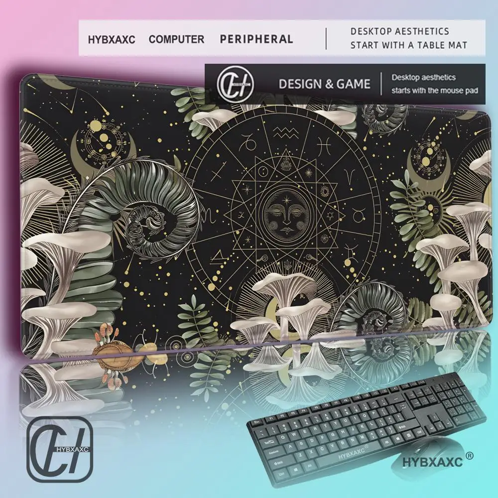 

HYBXAXC Cute Pastel Goth Desk Mat Kawaii Large Extended Desk Pad Gaming Mouse Pad Anime Computer Keyboard Mousepad Gamer Gift