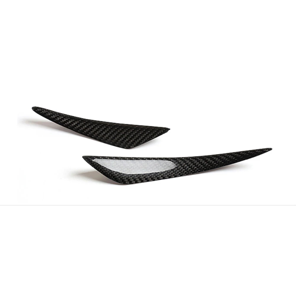 JIACHE Carbon Fiber Universal Front Bumper Lip Spoiler Splitter Air Knife Canards for Benz A B C E S Class W205 W212 W218 view 2