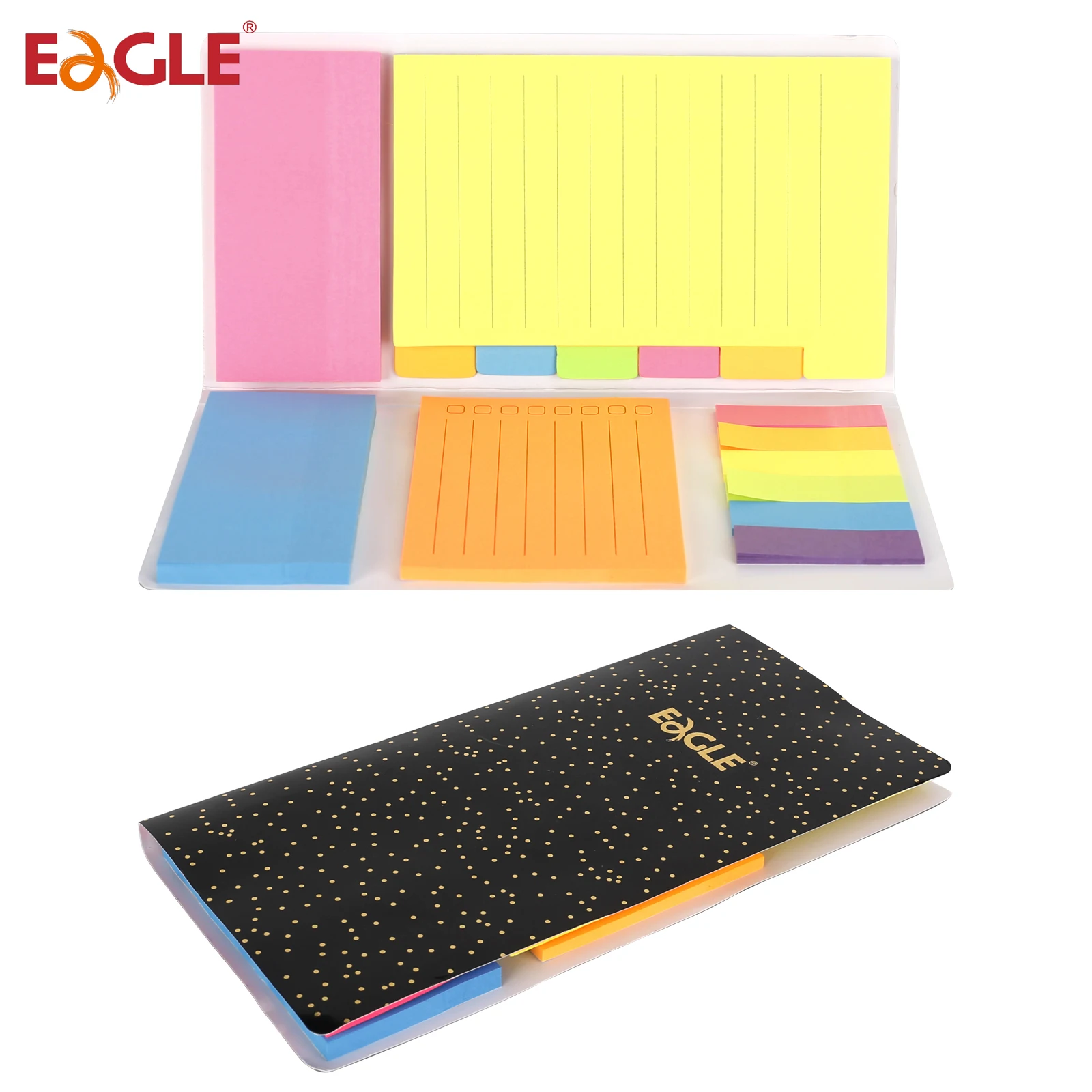 Eagle Sticky Notes Set,340 Sheets/ Book,Creative Notepad Adhesive Stickers ,Back to School Stationery,School Offices Supplies