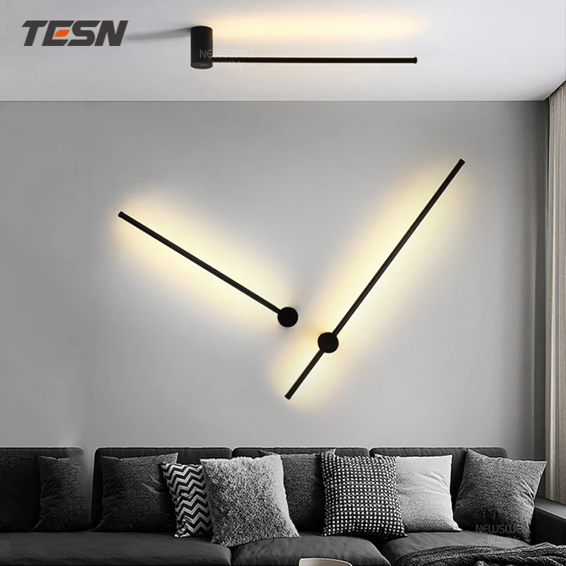 

Hot sale Led Wall Lamp Long Wall Light Decor For Home Bedroom Living Room Surface mounted Sofa background Wall Sconce Lighting