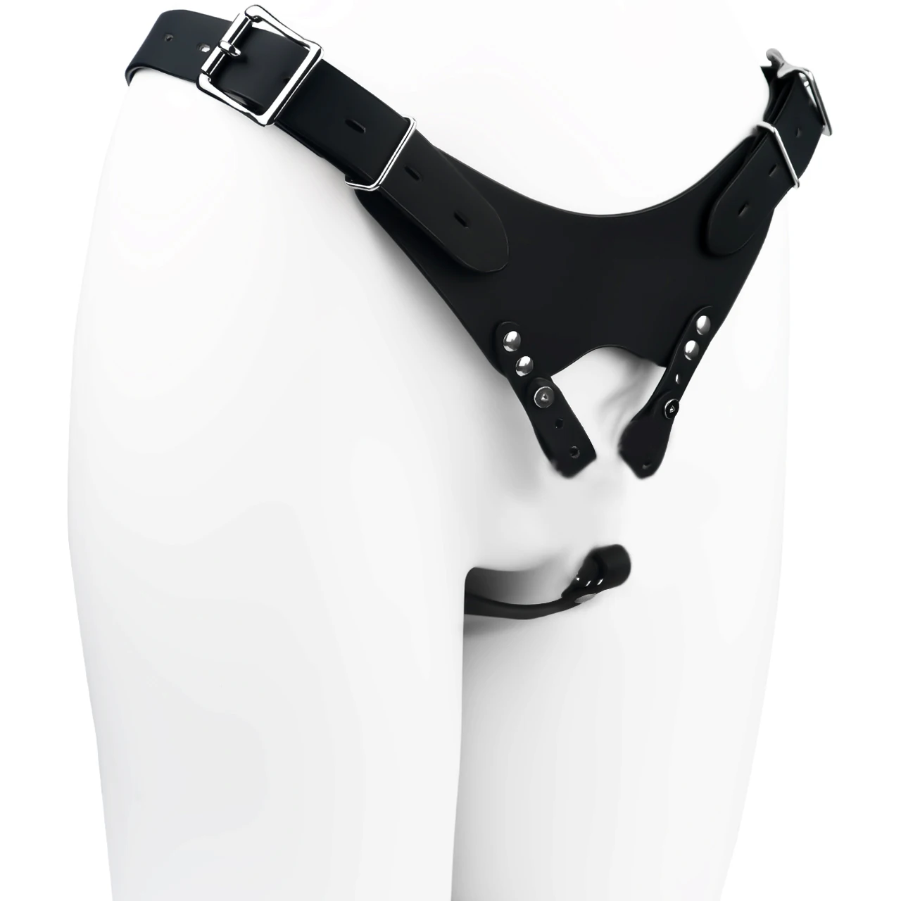 NSFU Black/Red Male Chastity Belt PU Material Cock Lock Assisted Restraint T-Pants Harness Sexy Accessories Sex Toy For Men 18+ - view 4