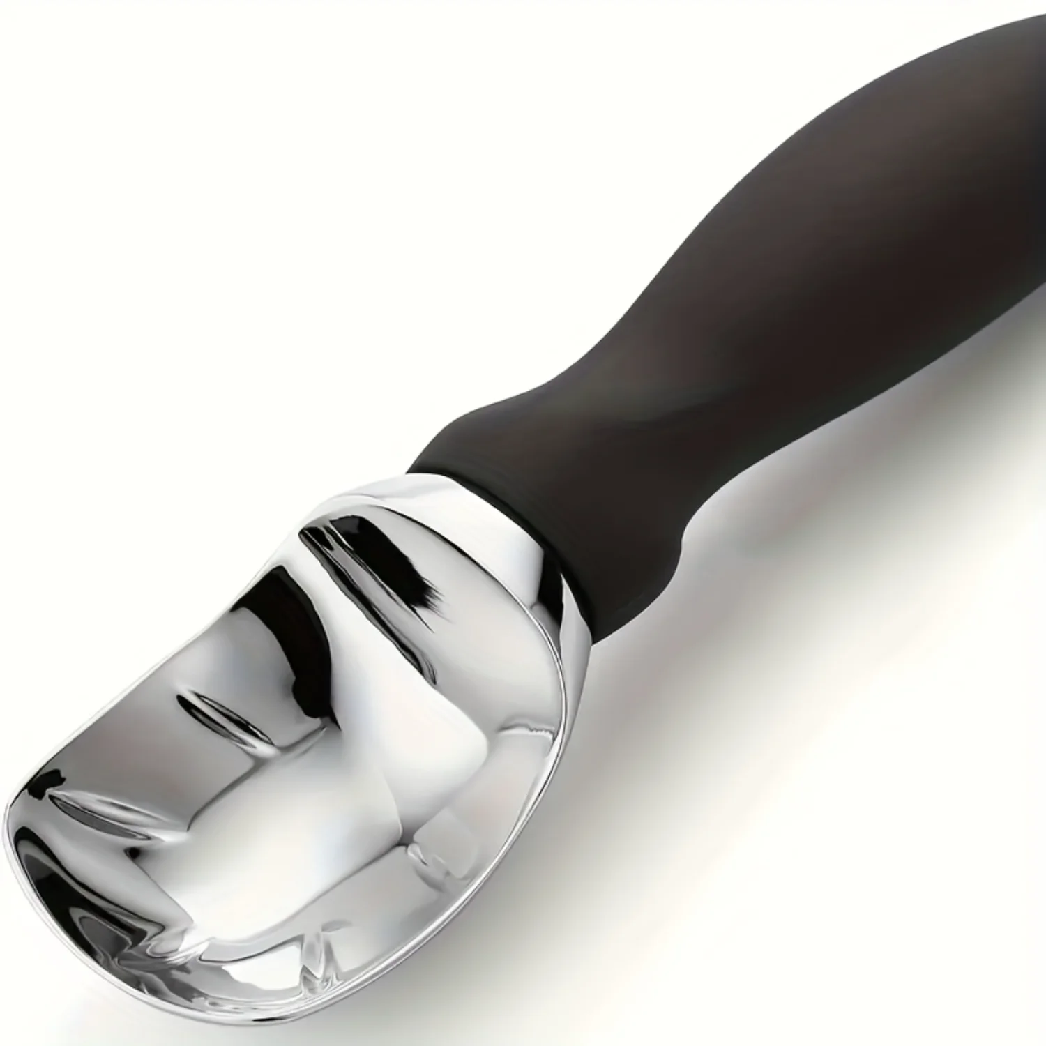 

1pc, Ice Cream Scoop, Melon Spoon, Stainless Steel Spoon For Baking, Ice Cream Digger Spoon With Comfortable Handle, Dough Scoop