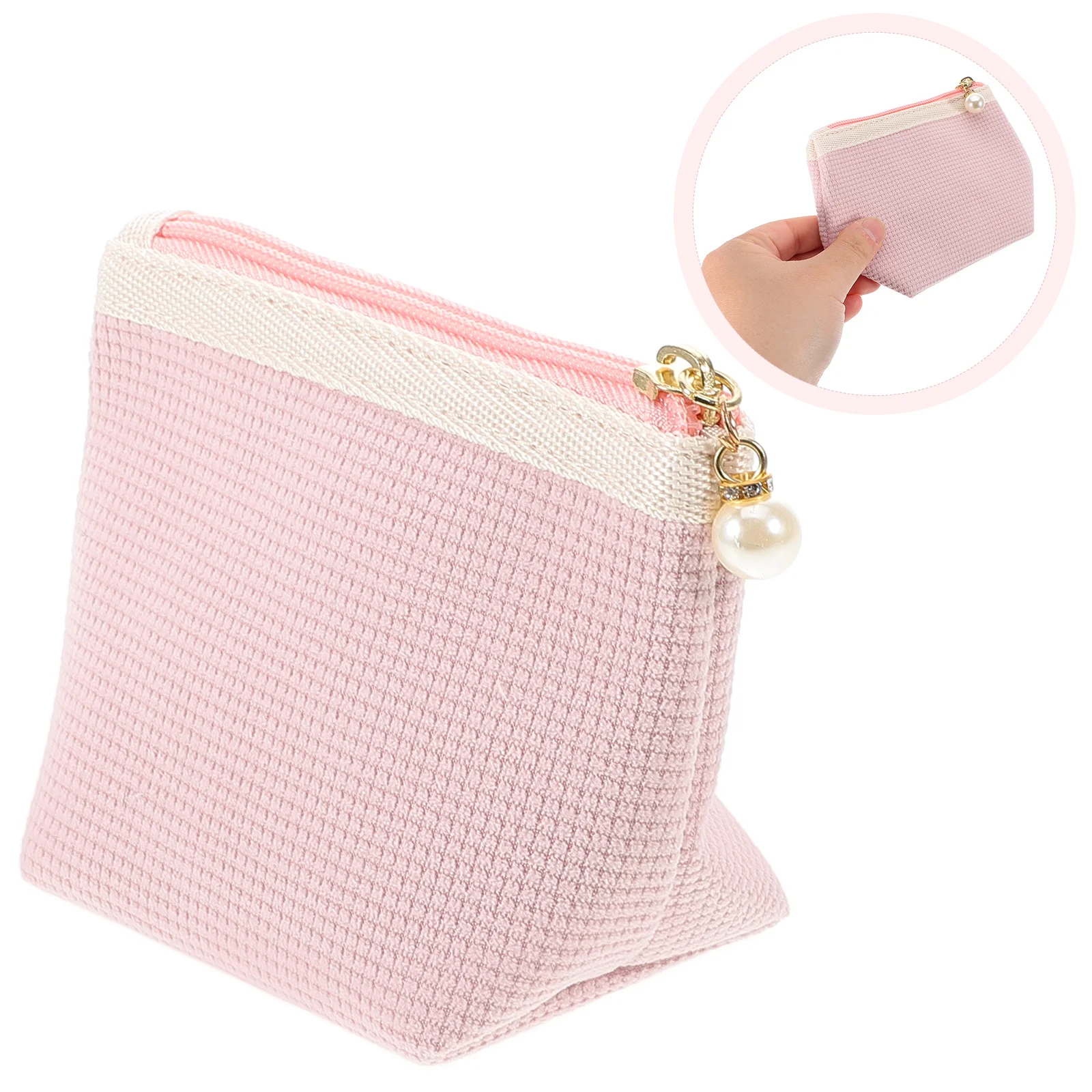 Mini Corduroy Lipstick ganizer Travel Makeup Zippered Portable Storage Key Lipstick Bag Small Travel Pouch Sanitary Pad