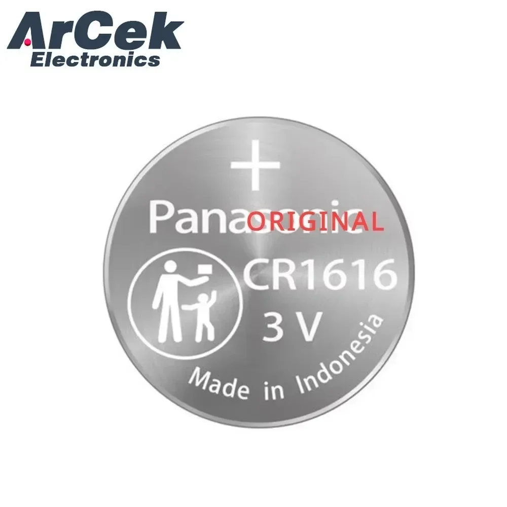 2 قطعة الأصلي لباناسونيك 3 فولت CR1616 CR 1616 زر بطاريات خلية عملة بطارية ليثيوم لمشاهدة لعبة إلكترونية الآلات الحاسبة #3