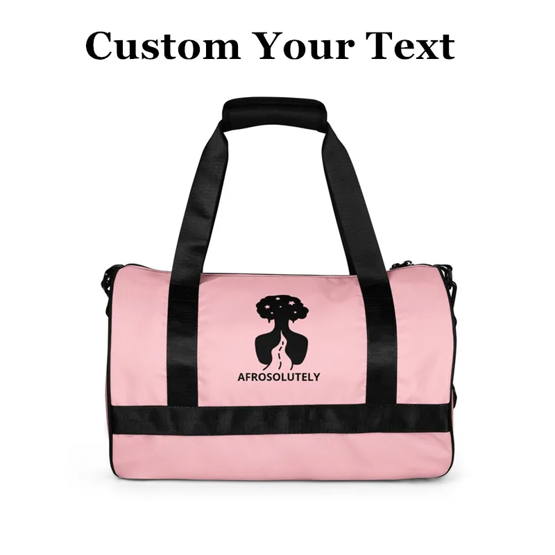 Customize Weekender women's afrosolutely pink duffle bag, Baby Shower Gift, Welcome Baby Bag, Mommy bag For Hospital