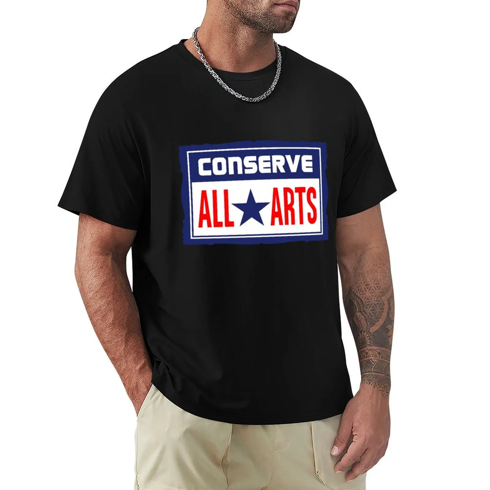 Conserve All Arts T-Shirt Functional Casual Short Sleeve Tee