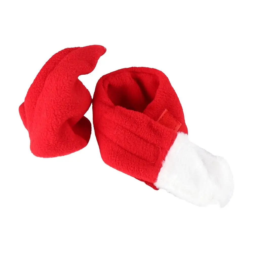 Xmas Winter Warm Puppy Cloak Hat Cute Red Scarf Hat Christmas Christmas Clothes Pet Costume Pet Clothes Pet Cosplay Costume